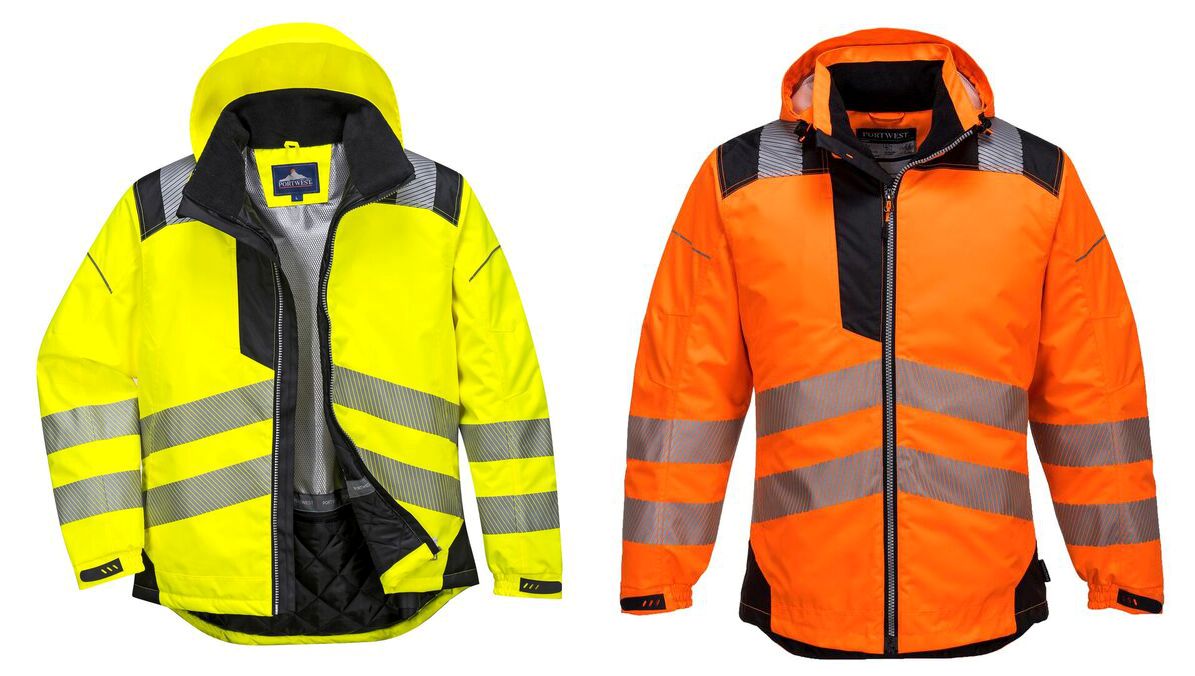 Portwest T400 Vision Hi-Vis Rain Jacket  Portwest T400 Vision Hi-Vis Rain Jacket